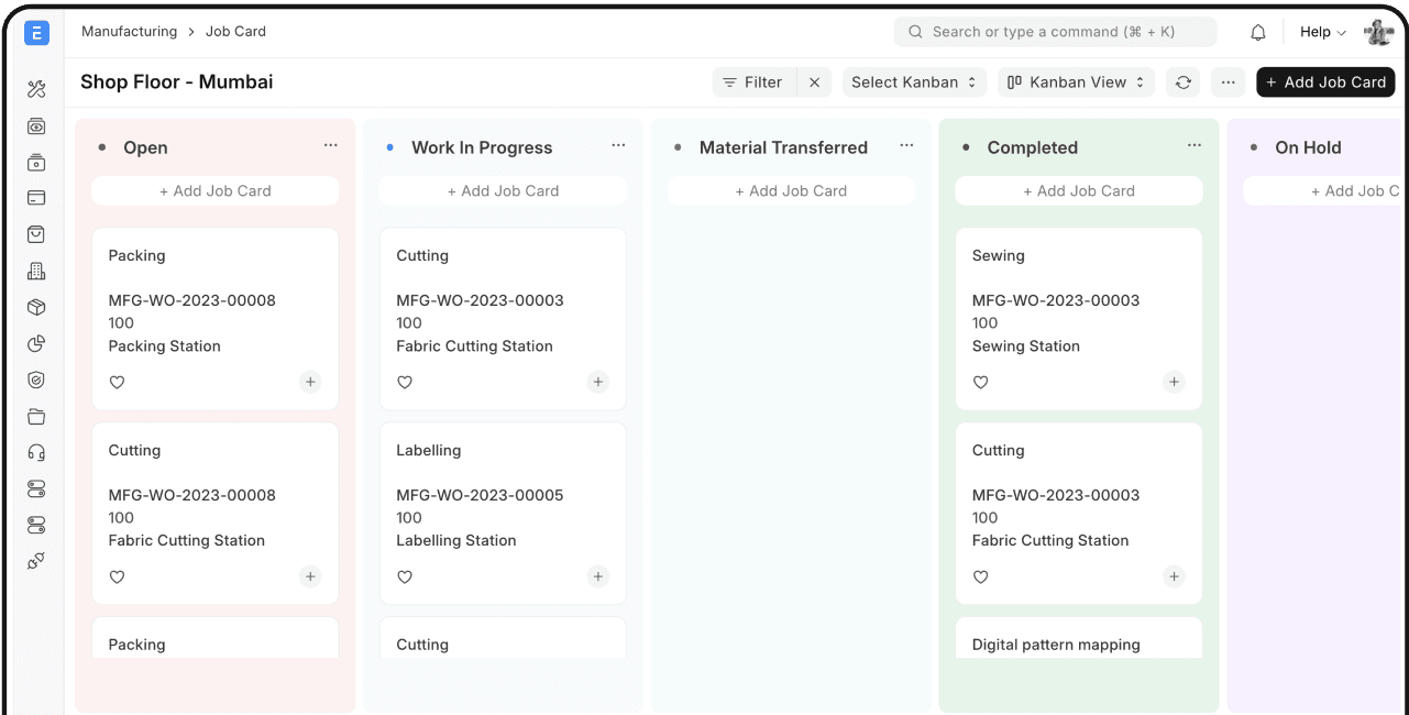 ERPNext v16 - Fabricación y gestión de producción