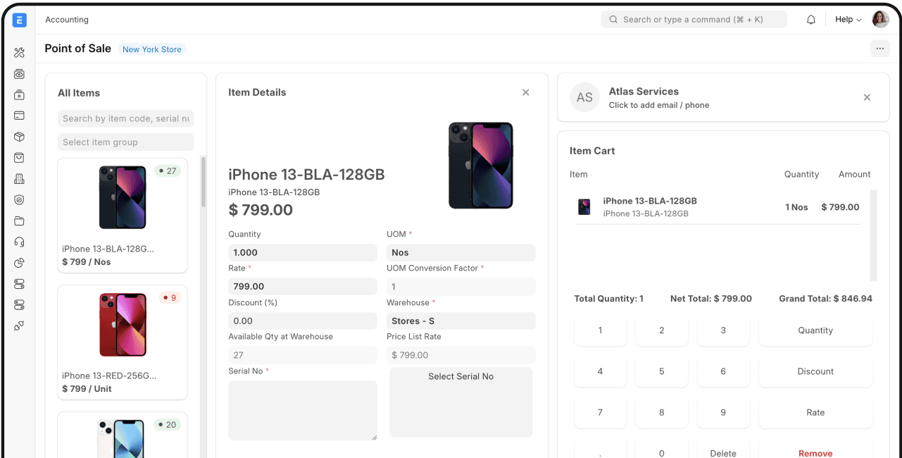 ERPNext v16 - Facturación y punto de venta con presupuestos y cobros
