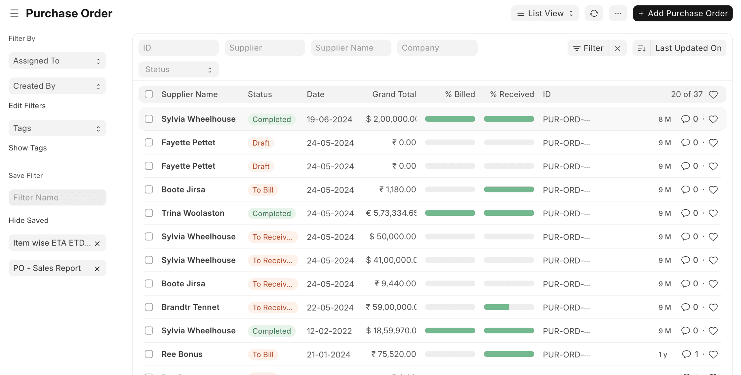 ERPNext v16 - Datos migrados y operativos